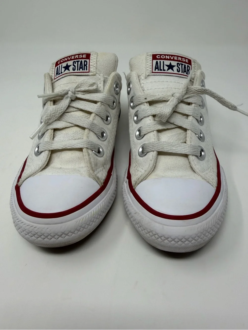 Converse Kids' White Canvas Low-Top Sneakers - All Star Sz. 11y